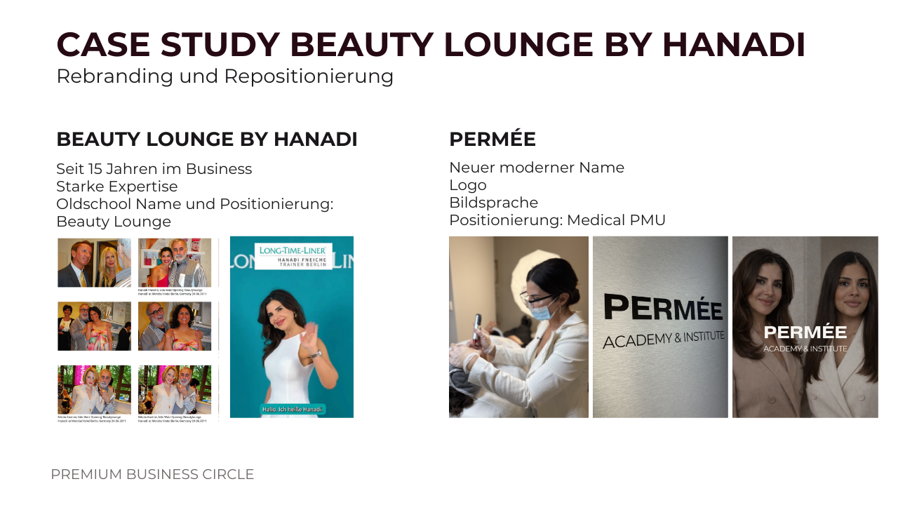 Ein früheres Foto aus dem Auftritt der Beauty Lounge by Hanadi